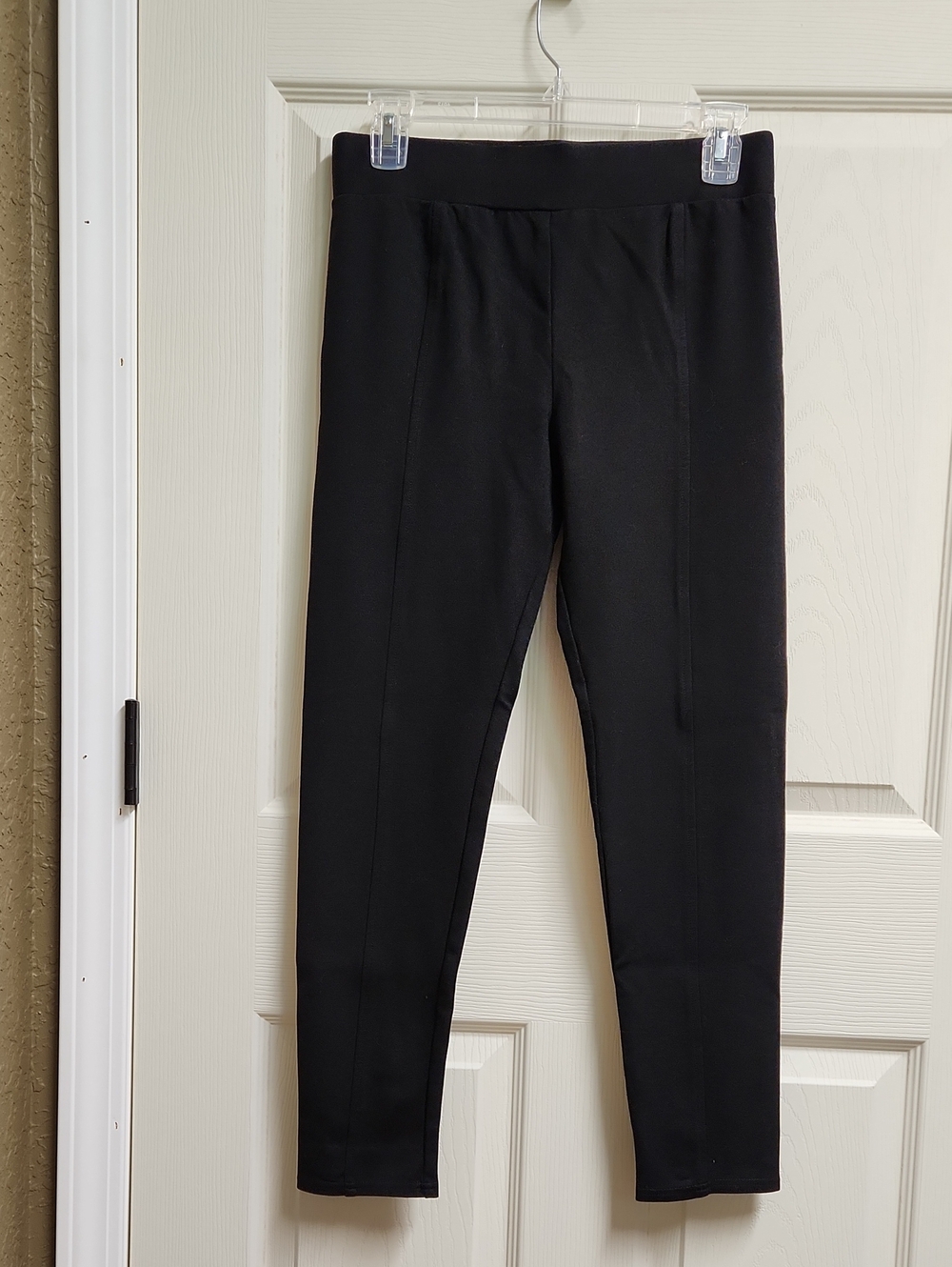 INC International Concepts Black Ponte Leggings with Center Seam